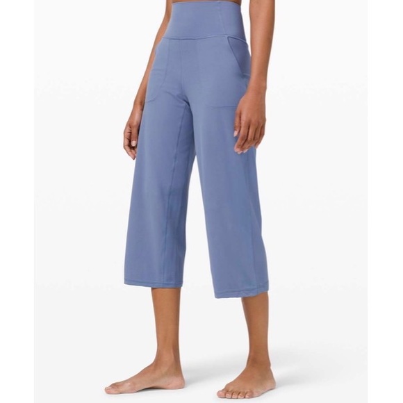 Lululemon Align Wide Leg Crop 23" Water Drop - Picture 2 of 9
